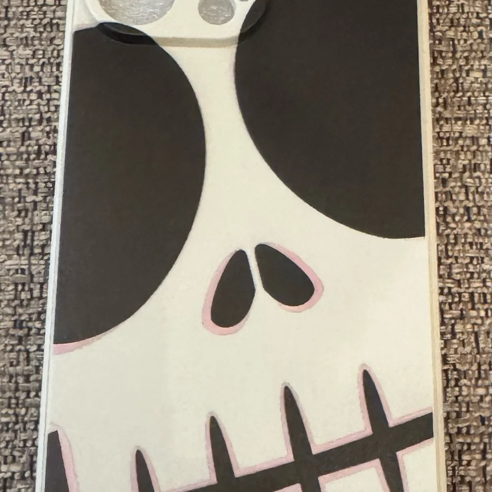 Skull Design Phone Case - Black and White
